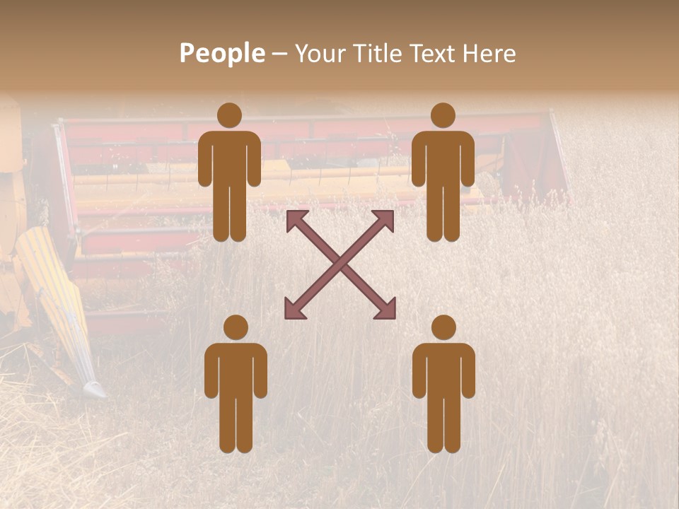 Combine Growing Food PowerPoint Template