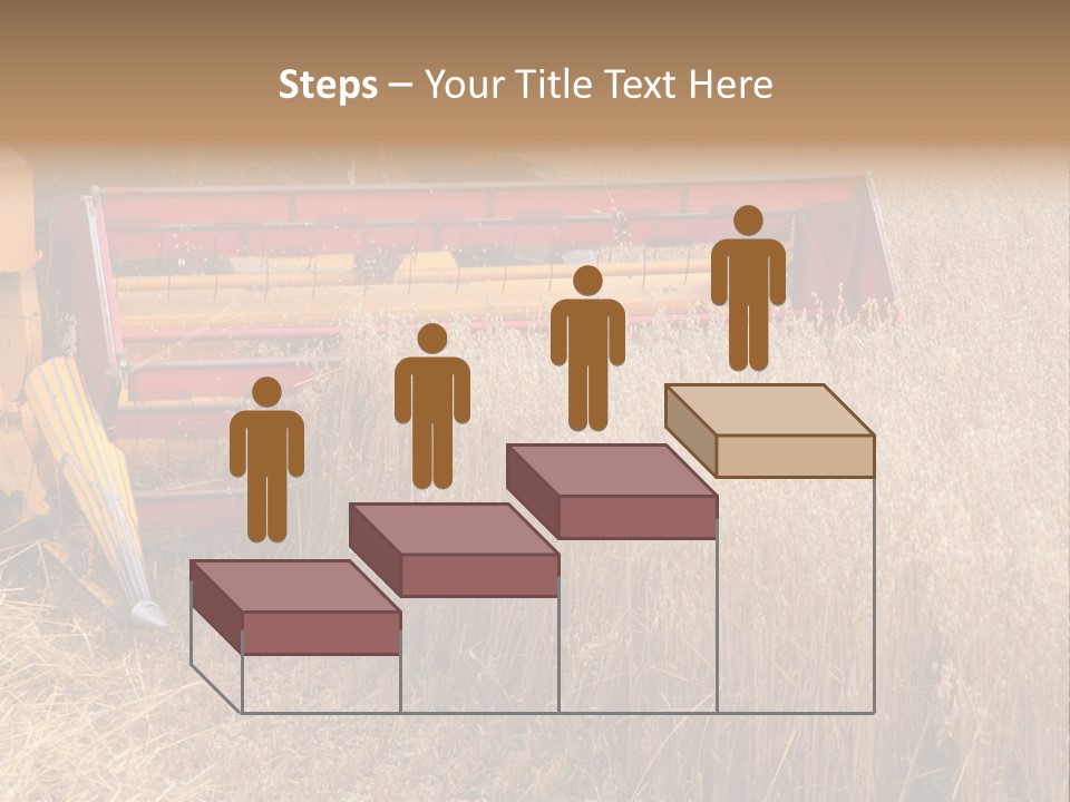 Combine Growing Food PowerPoint Template