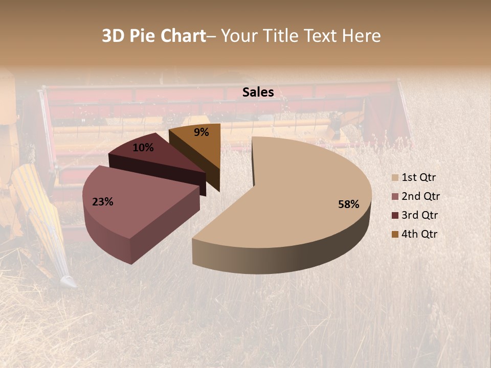 Combine Growing Food PowerPoint Template