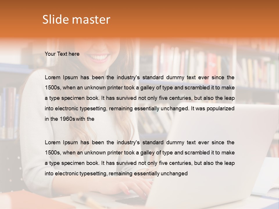 Gorgeous Happy Teenager PowerPoint Template