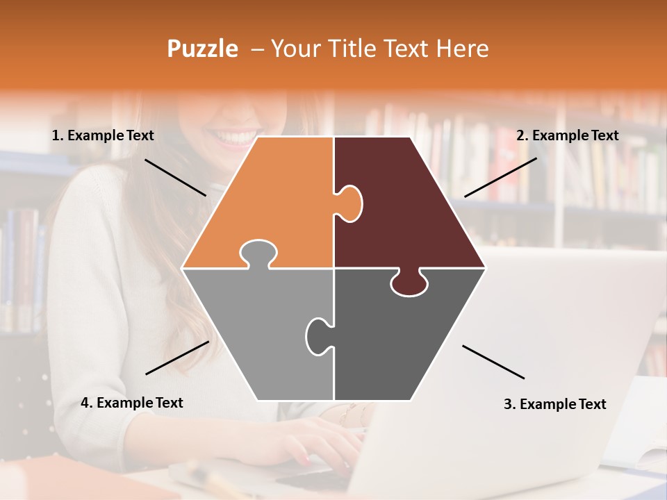 Gorgeous Happy Teenager PowerPoint Template