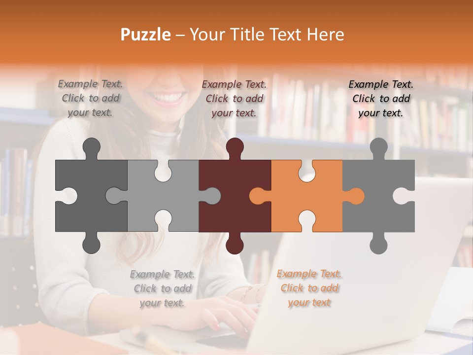 Gorgeous Happy Teenager PowerPoint Template