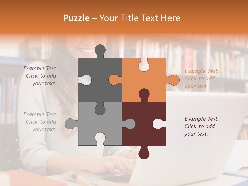 Gorgeous Happy Teenager PowerPoint Template