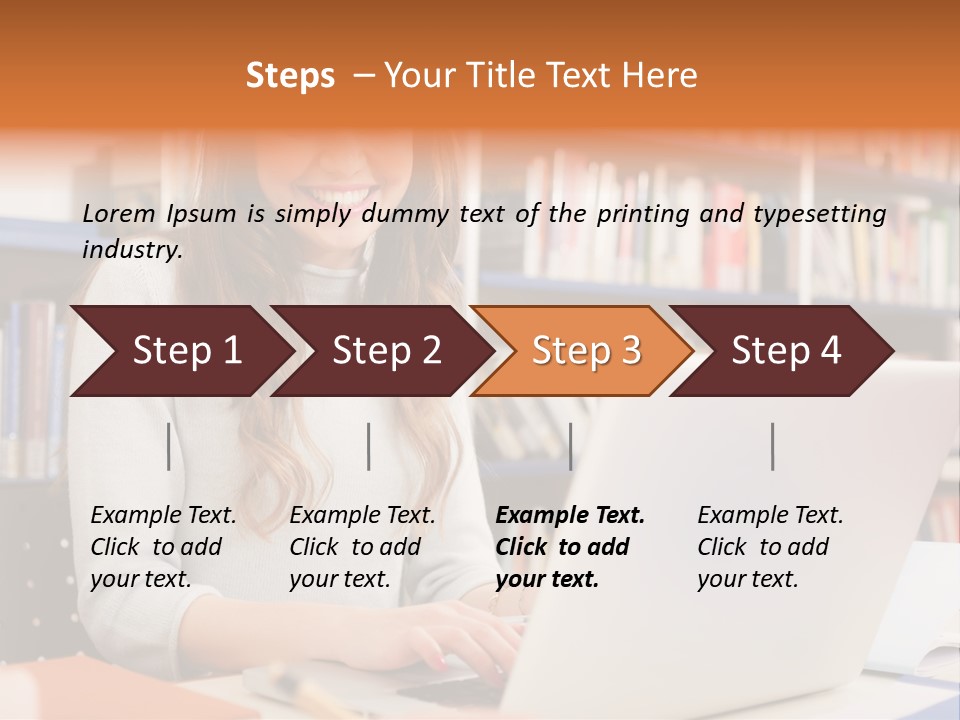 Gorgeous Happy Teenager PowerPoint Template