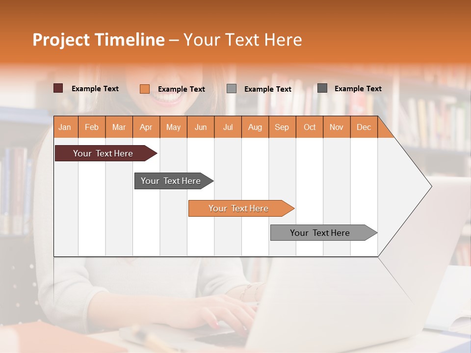 Gorgeous Happy Teenager PowerPoint Template