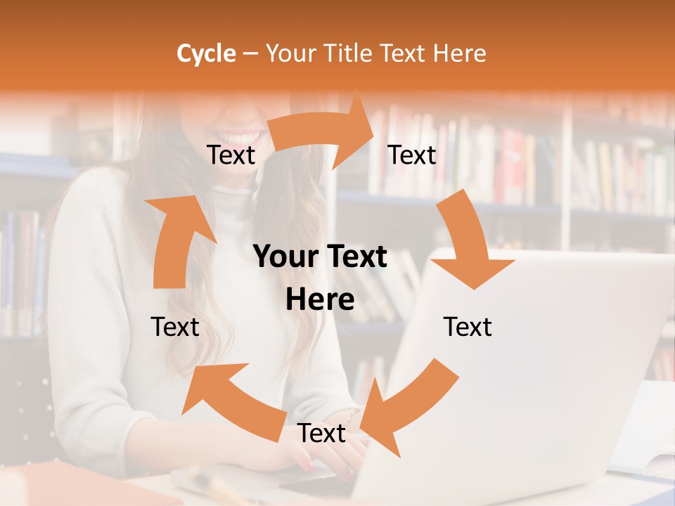 Gorgeous Happy Teenager PowerPoint Template