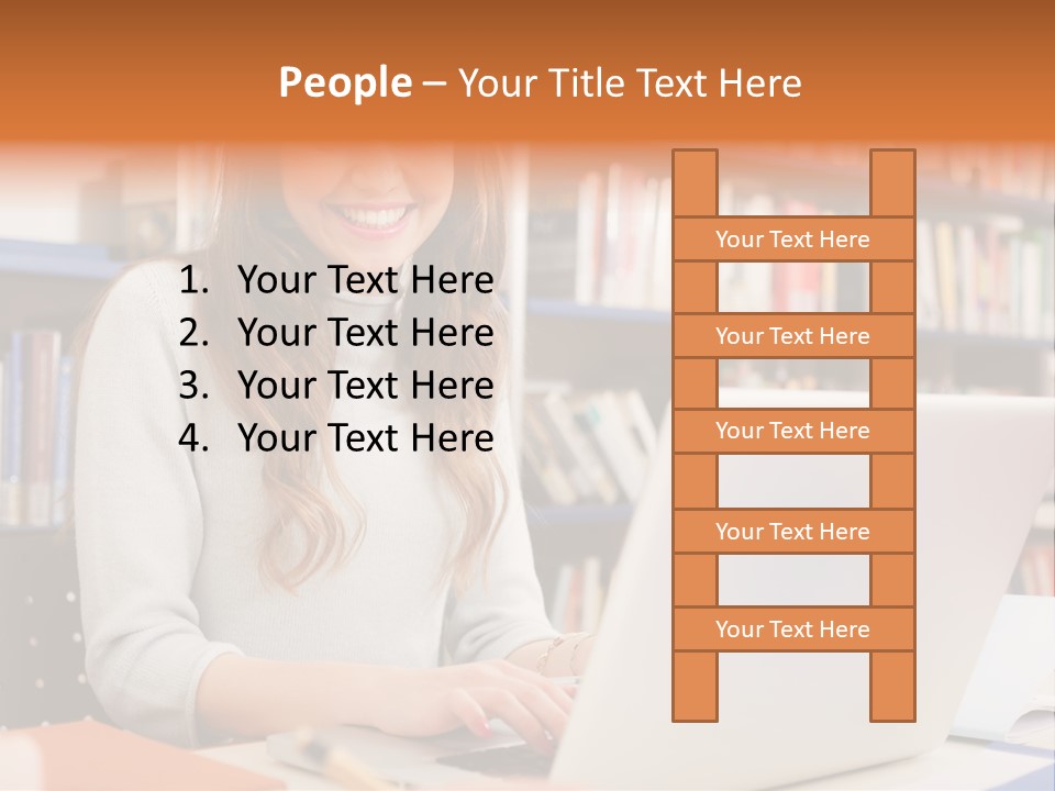 Gorgeous Happy Teenager PowerPoint Template