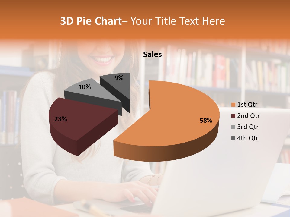 Gorgeous Happy Teenager PowerPoint Template