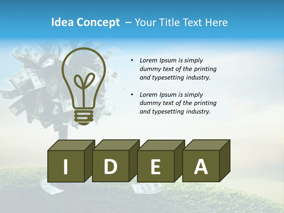 Bill Plant Interest PowerPoint Template
