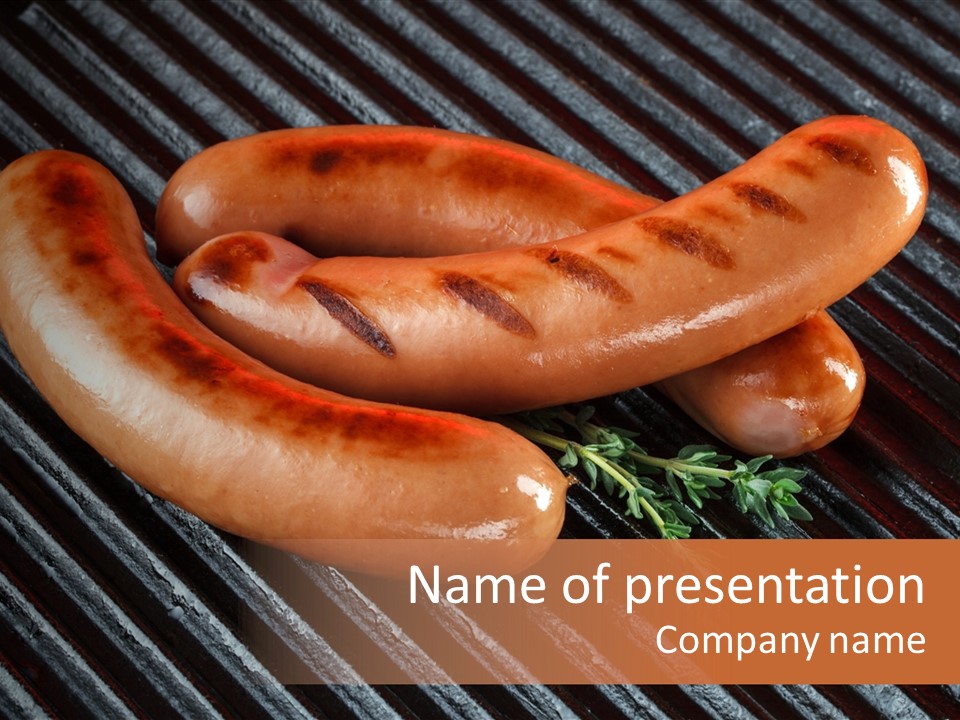 Fast Food Cooked Barbecue PowerPoint Template