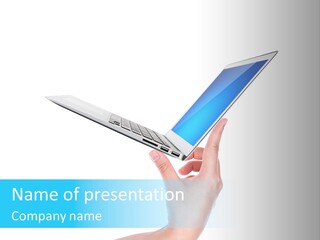 Adult Part Holding PowerPoint Template