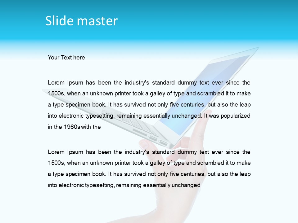 Adult Part Holding PowerPoint Template