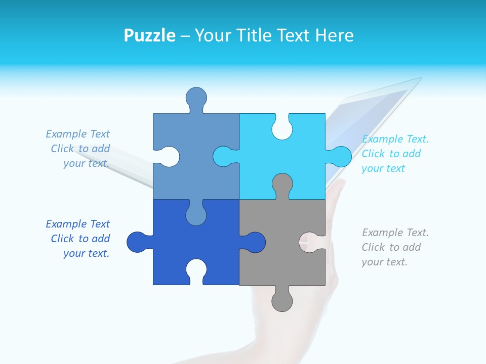 Adult Part Holding PowerPoint Template