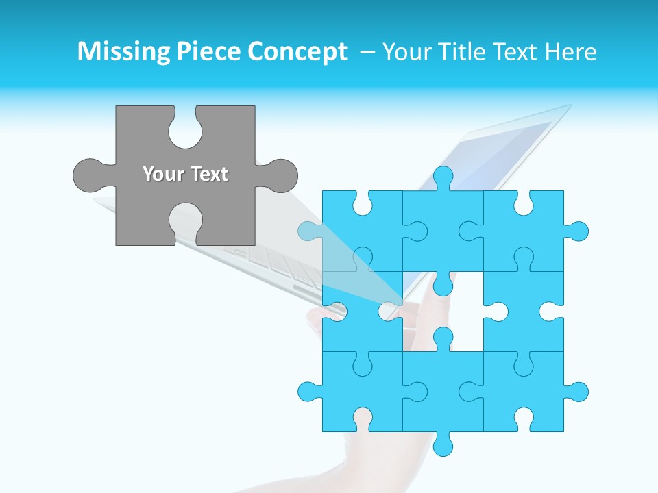 Adult Part Holding PowerPoint Template