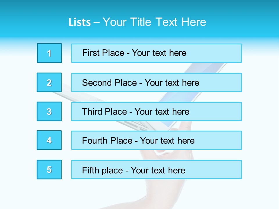 Adult Part Holding PowerPoint Template