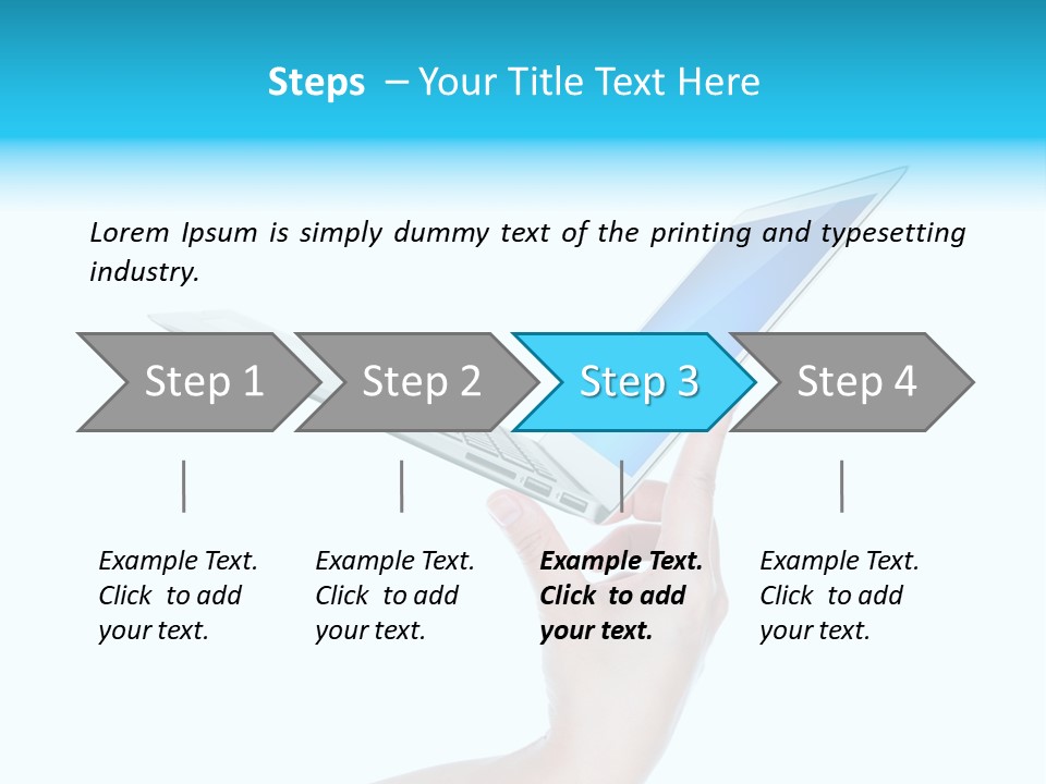Adult Part Holding PowerPoint Template