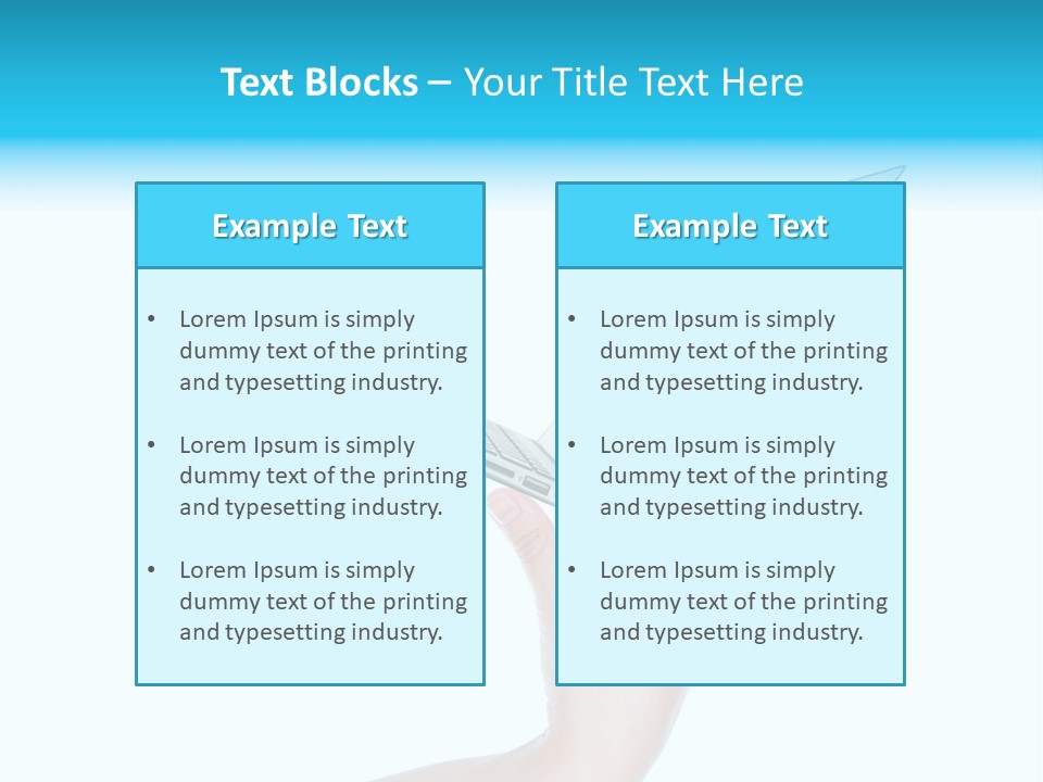 Adult Part Holding PowerPoint Template