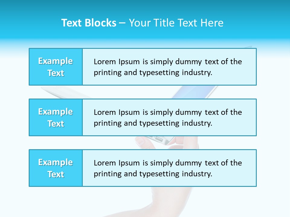 Adult Part Holding PowerPoint Template