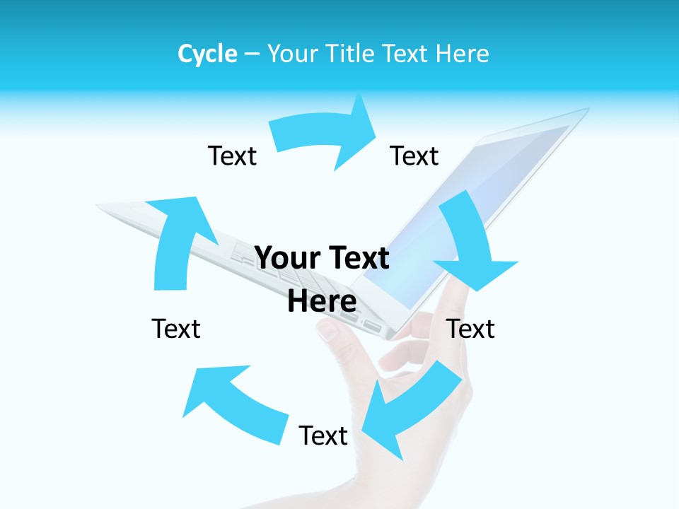 Adult Part Holding PowerPoint Template