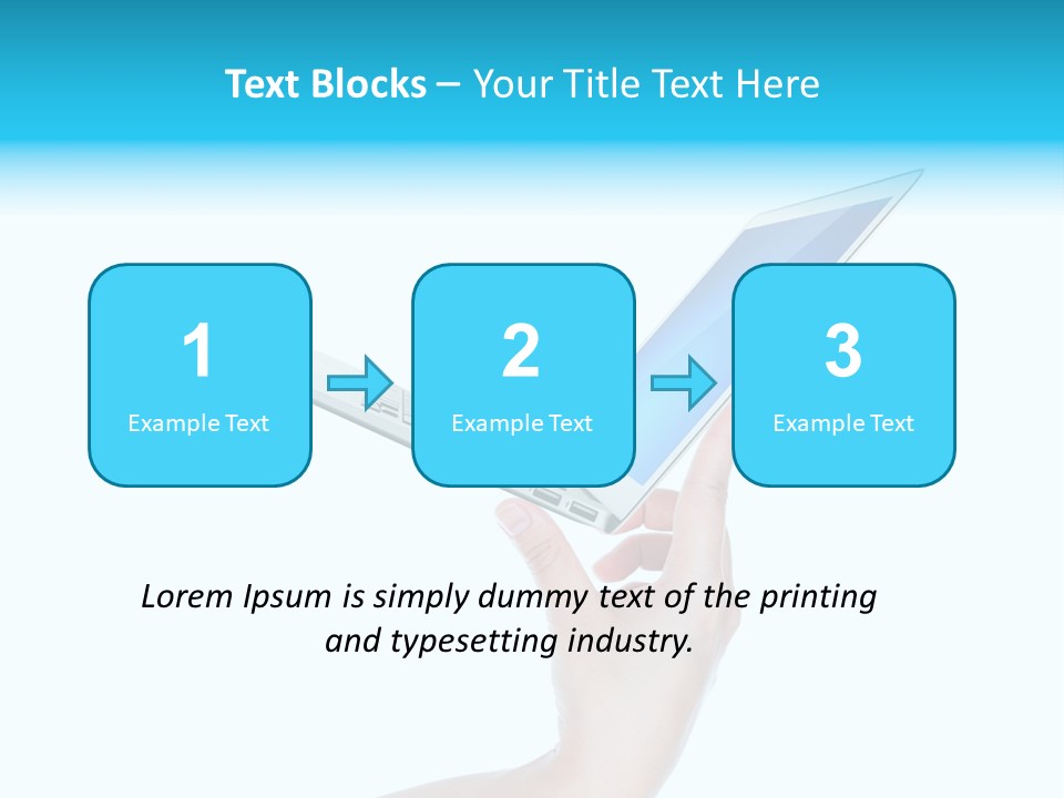 Adult Part Holding PowerPoint Template
