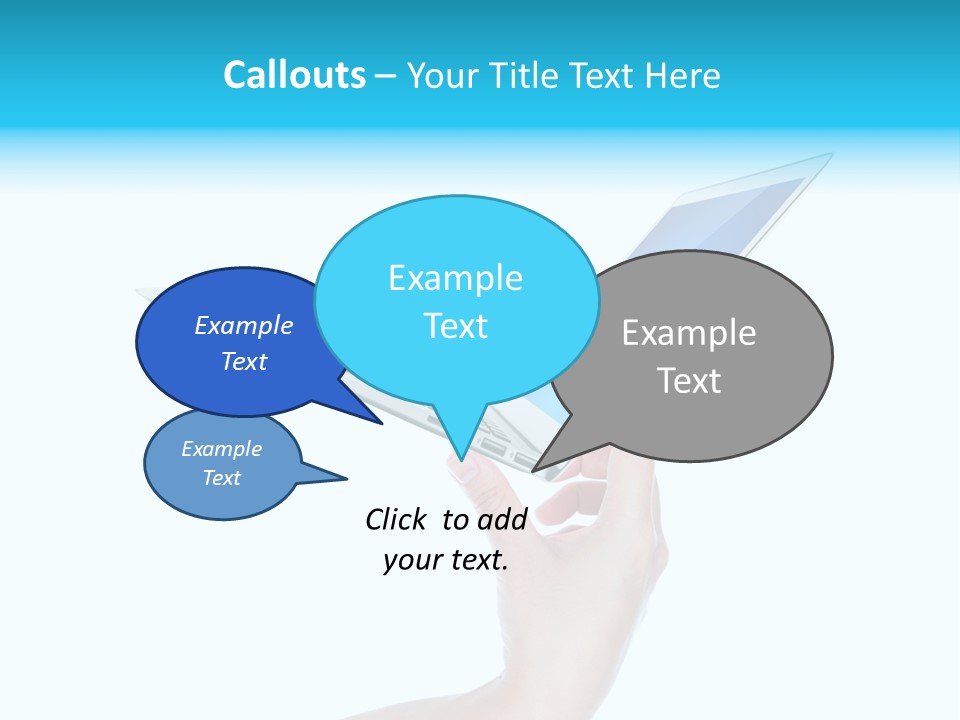 Adult Part Holding PowerPoint Template