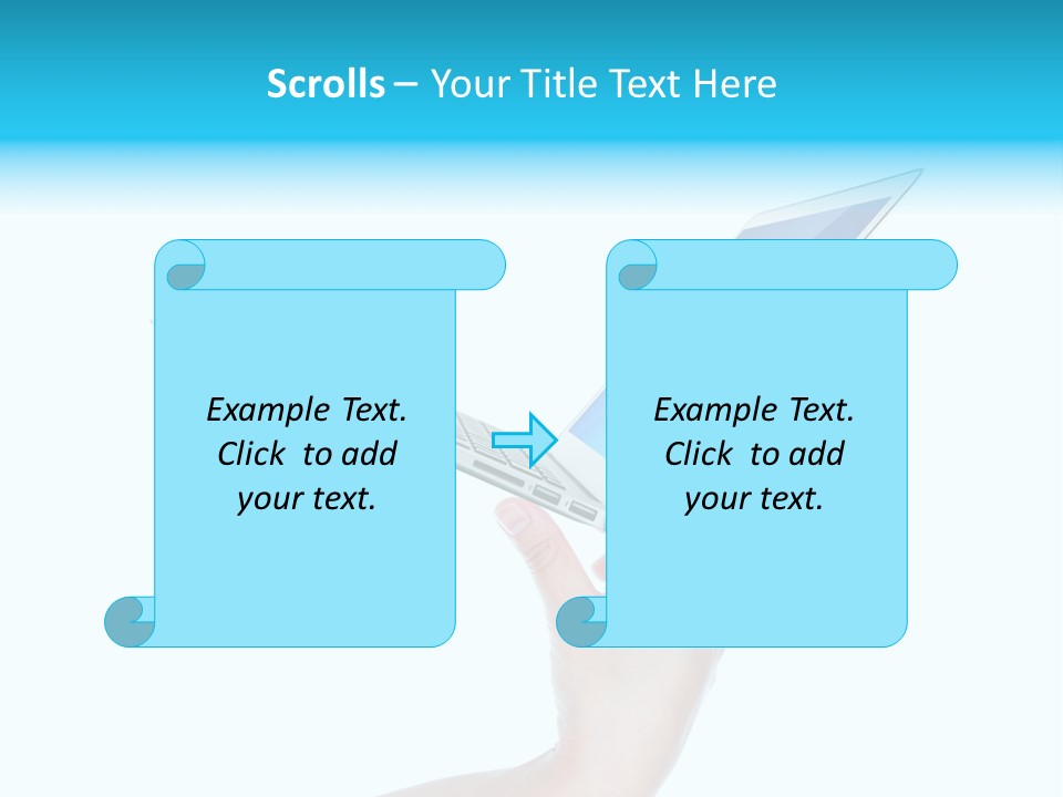 Adult Part Holding PowerPoint Template
