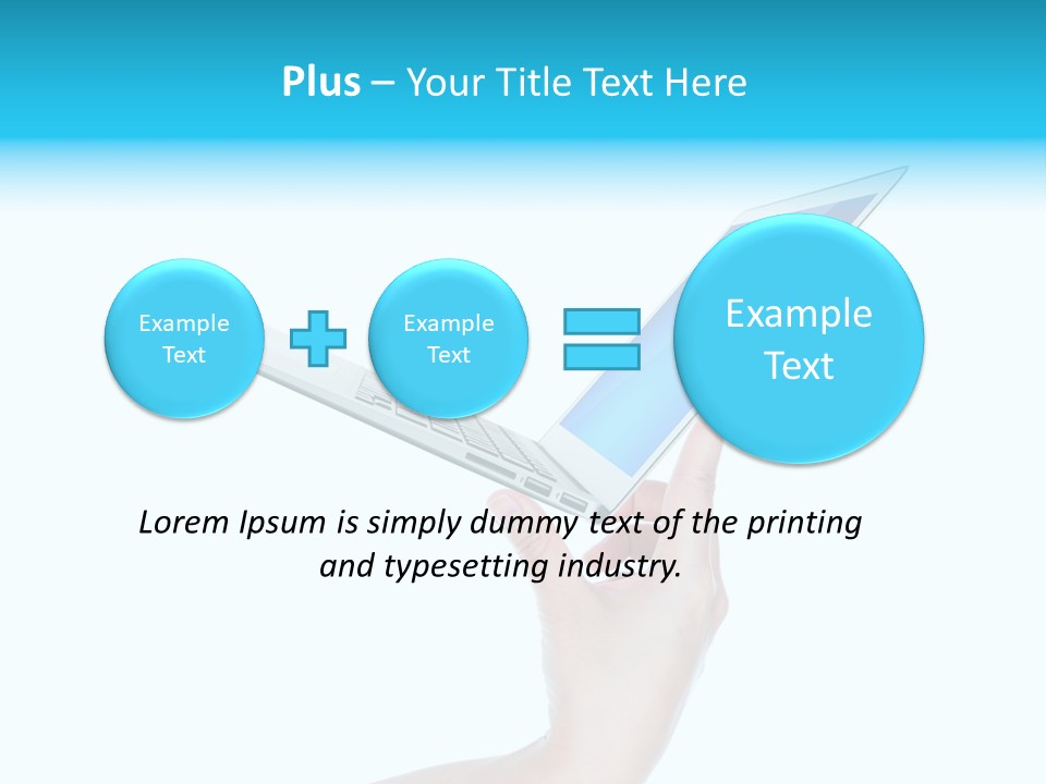 Adult Part Holding PowerPoint Template