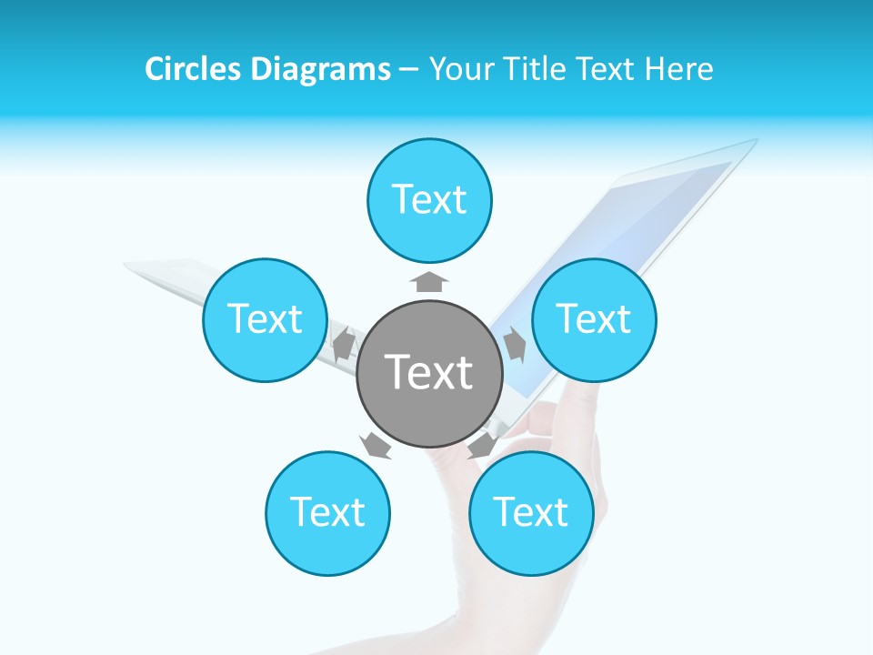 Adult Part Holding PowerPoint Template