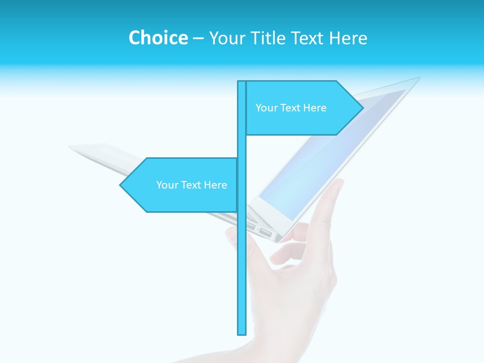 Adult Part Holding PowerPoint Template