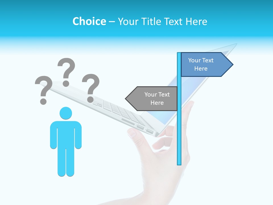 Adult Part Holding PowerPoint Template