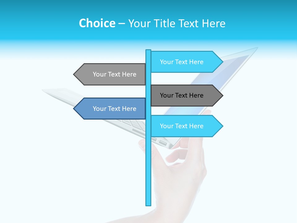 Adult Part Holding PowerPoint Template