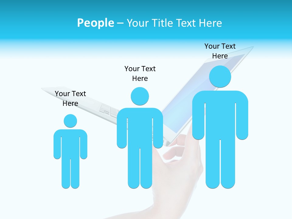 Adult Part Holding PowerPoint Template