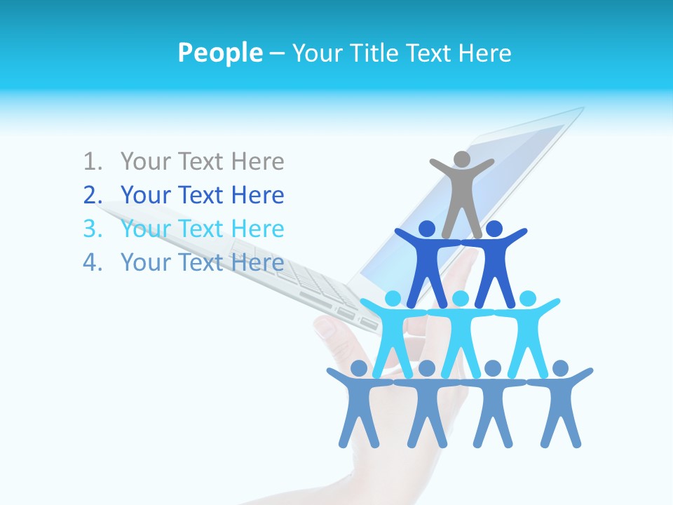 Adult Part Holding PowerPoint Template