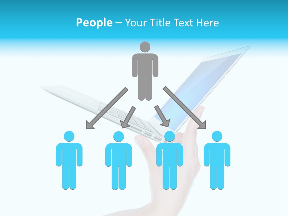 Adult Part Holding PowerPoint Template