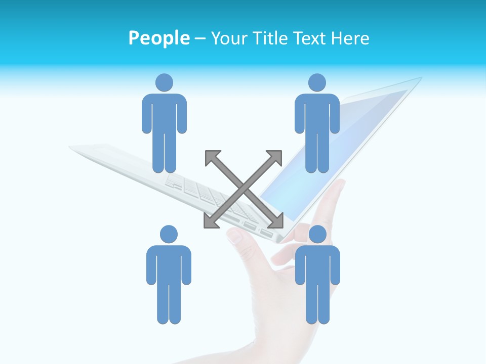 Adult Part Holding PowerPoint Template