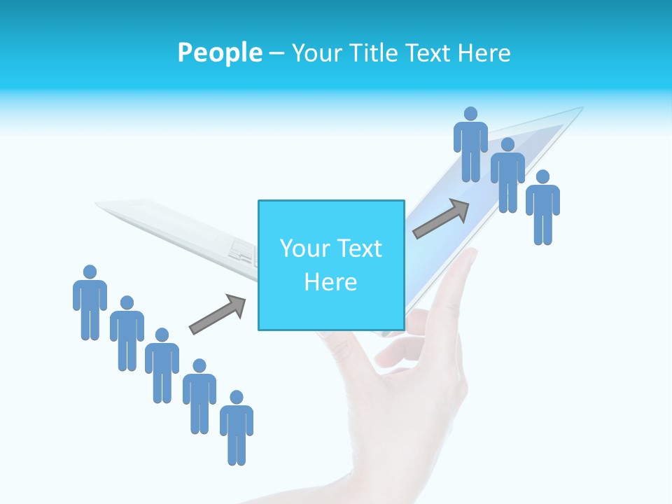 Adult Part Holding PowerPoint Template