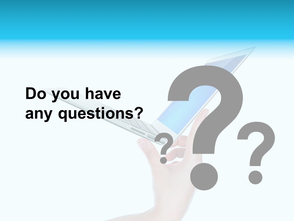 Adult Part Holding PowerPoint Template