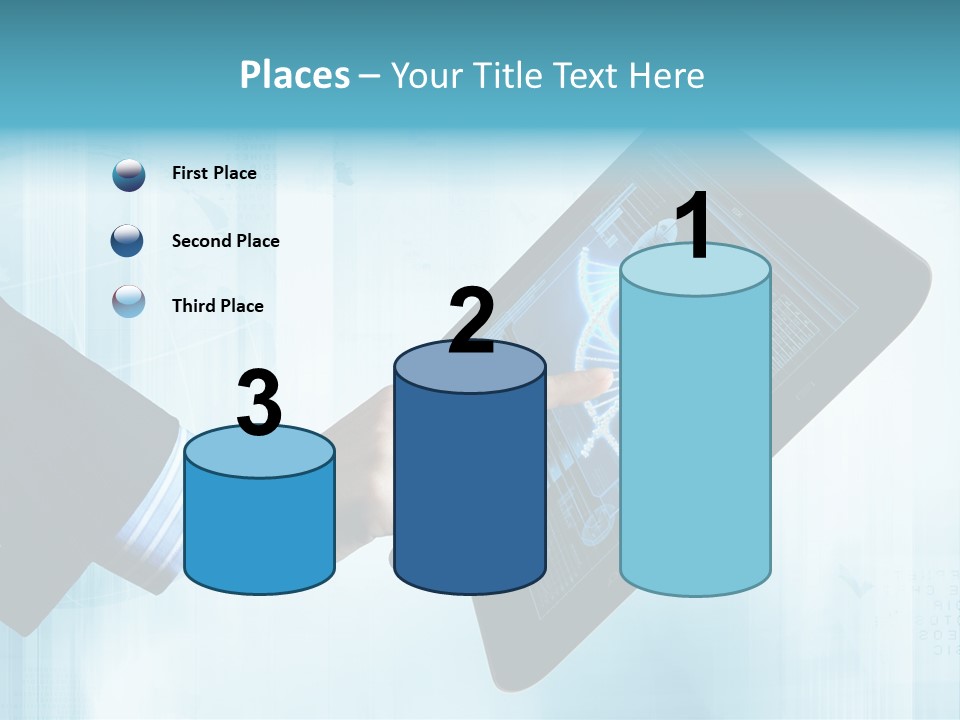 Gadget Microscopic Defocused PowerPoint Template