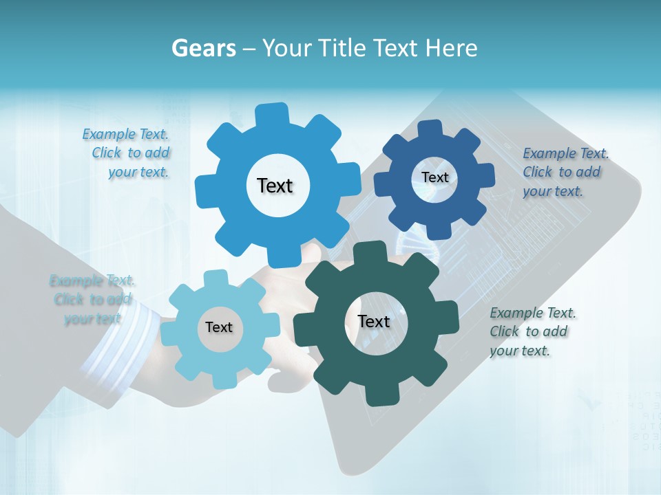 Gadget Microscopic Defocused PowerPoint Template