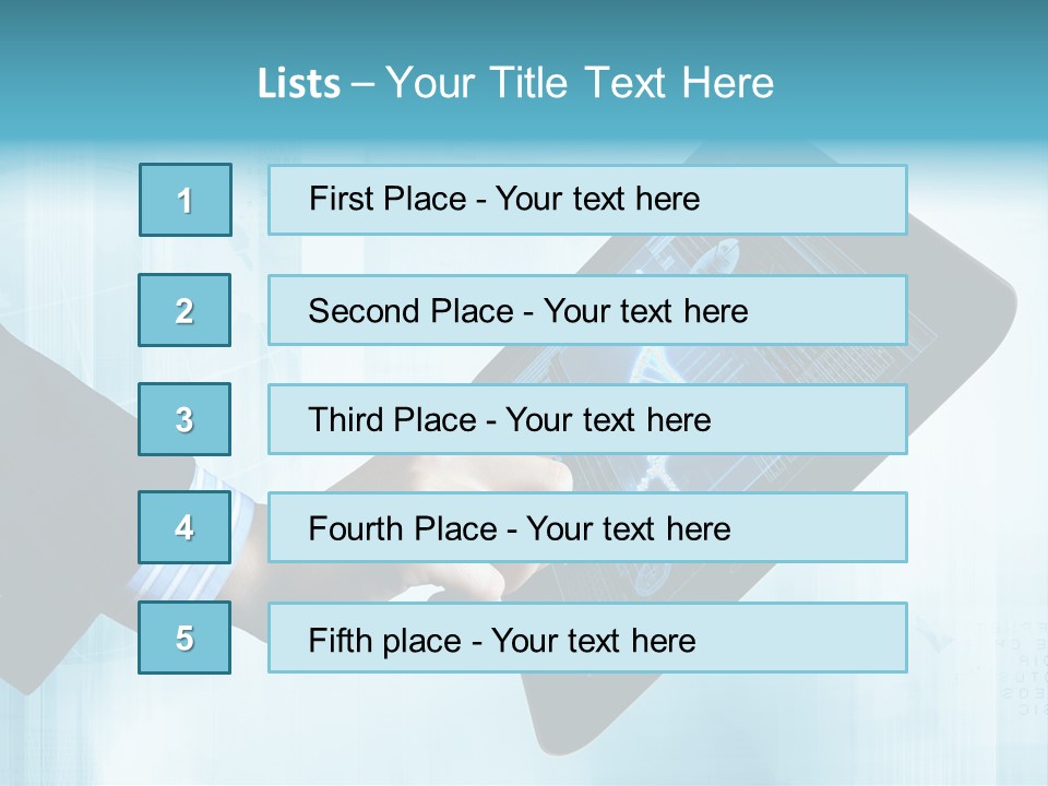 Gadget Microscopic Defocused PowerPoint Template