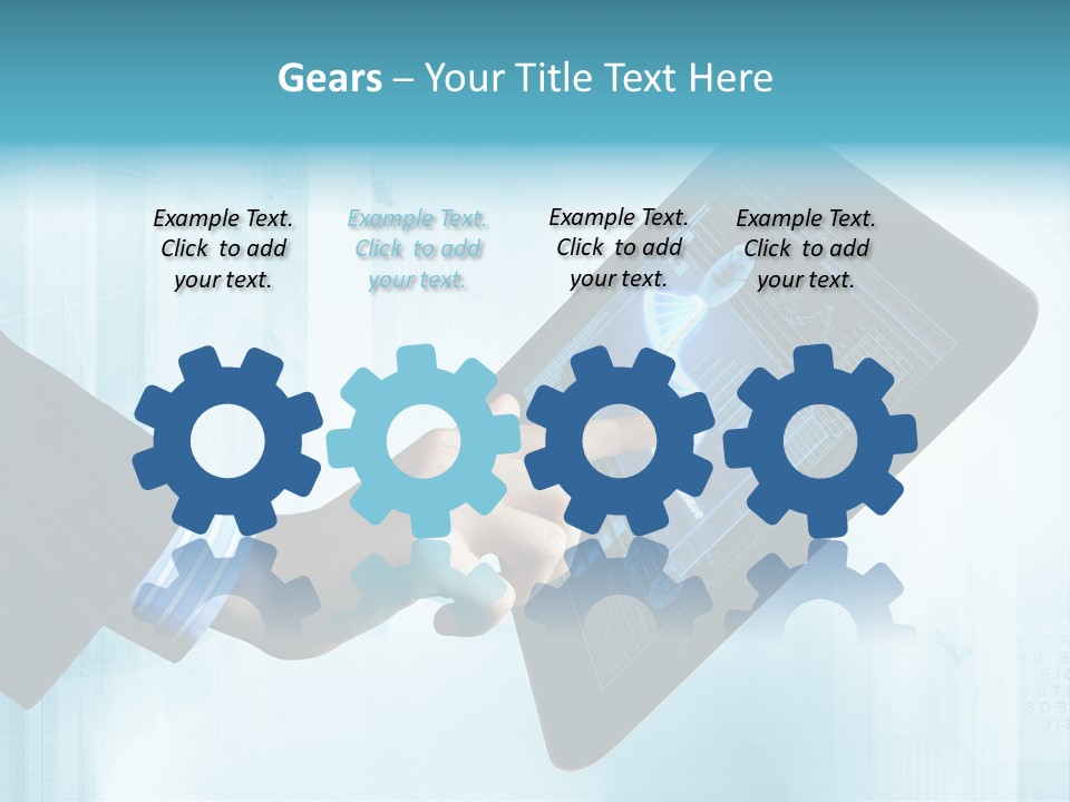 Gadget Microscopic Defocused PowerPoint Template