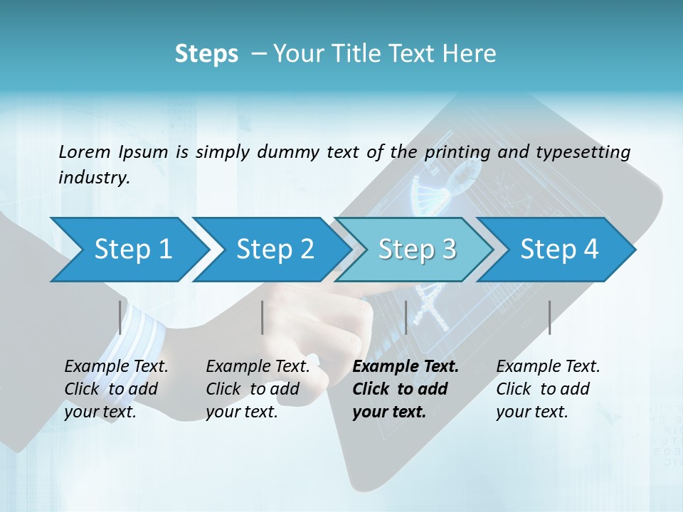 Gadget Microscopic Defocused PowerPoint Template