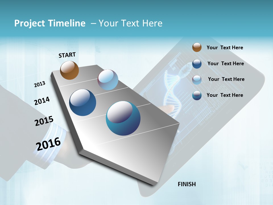 Gadget Microscopic Defocused PowerPoint Template