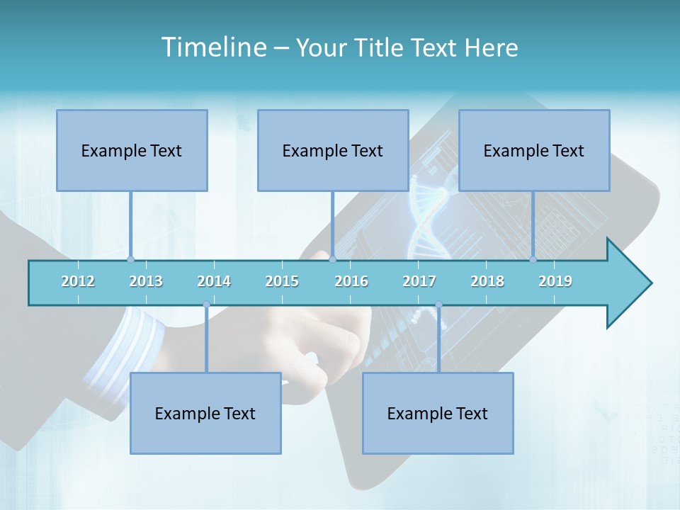 Gadget Microscopic Defocused PowerPoint Template