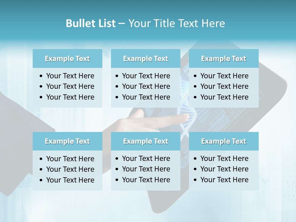 Gadget Microscopic Defocused PowerPoint Template