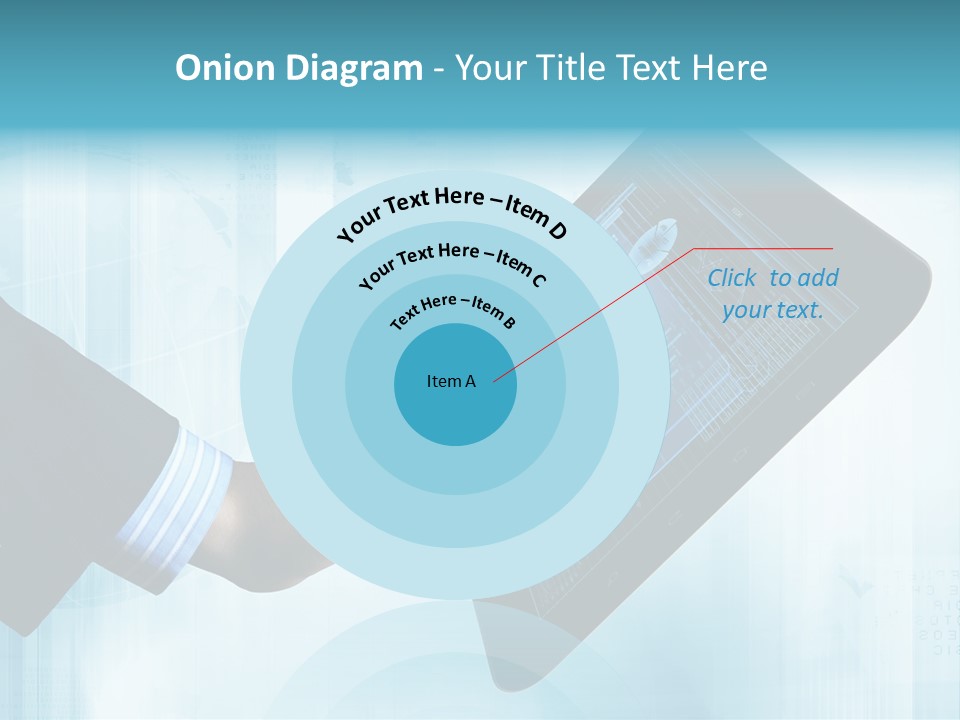 Gadget Microscopic Defocused PowerPoint Template