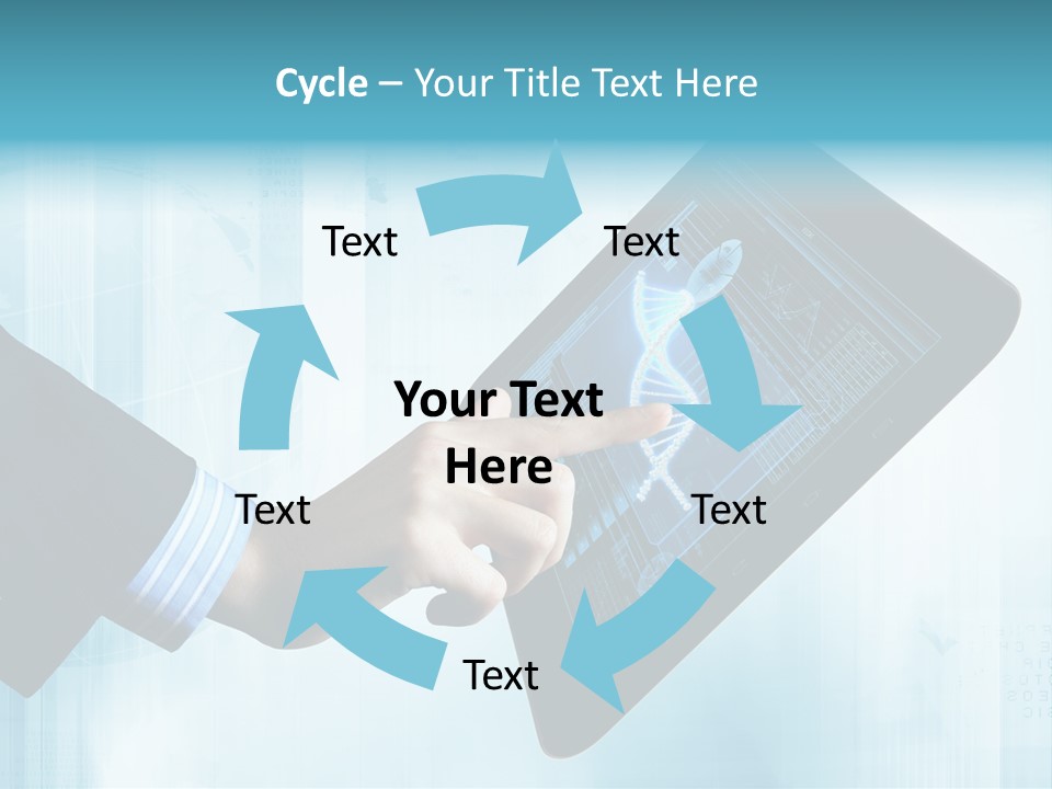 Gadget Microscopic Defocused PowerPoint Template