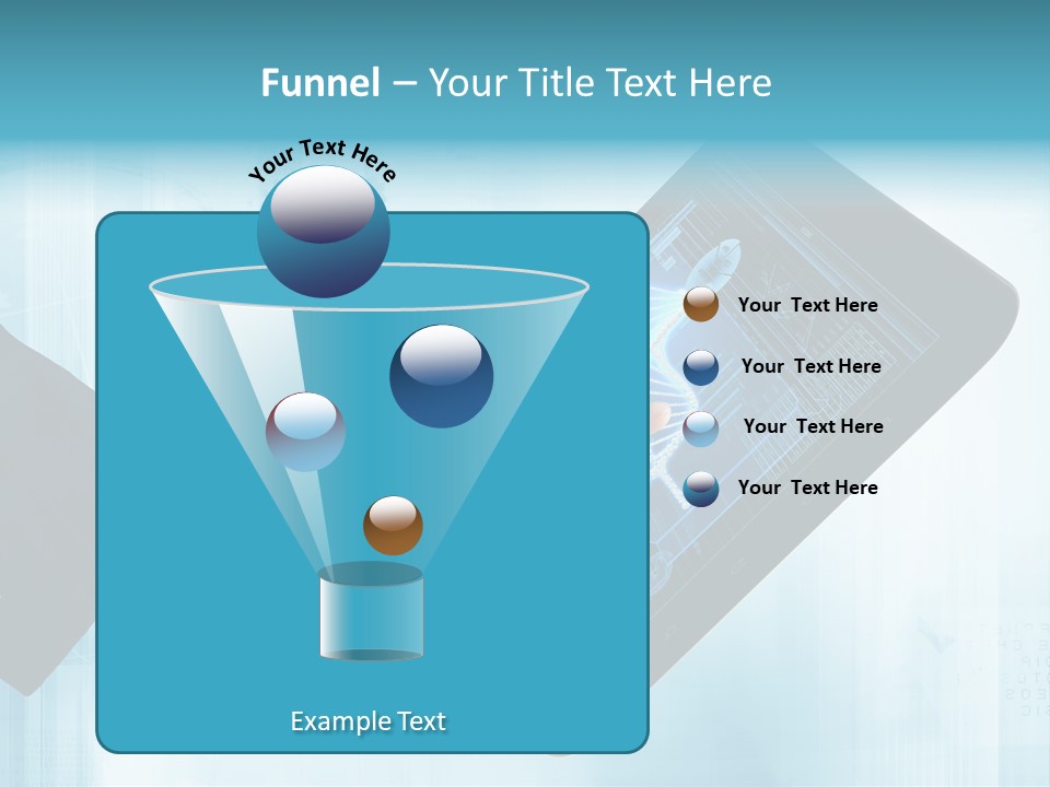 Gadget Microscopic Defocused PowerPoint Template