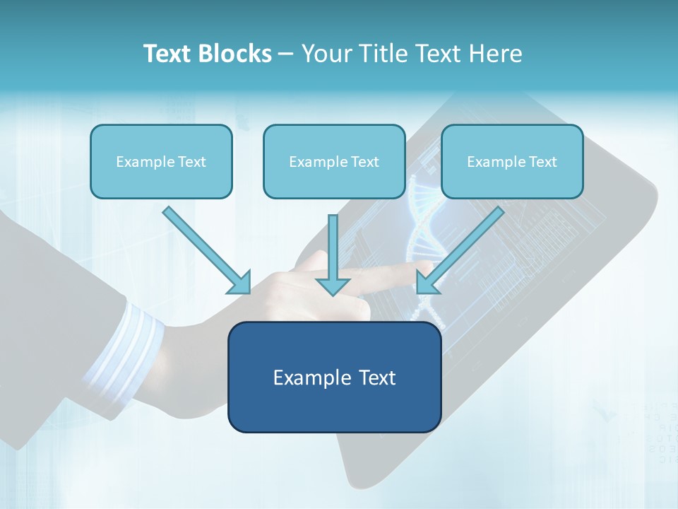 Gadget Microscopic Defocused PowerPoint Template