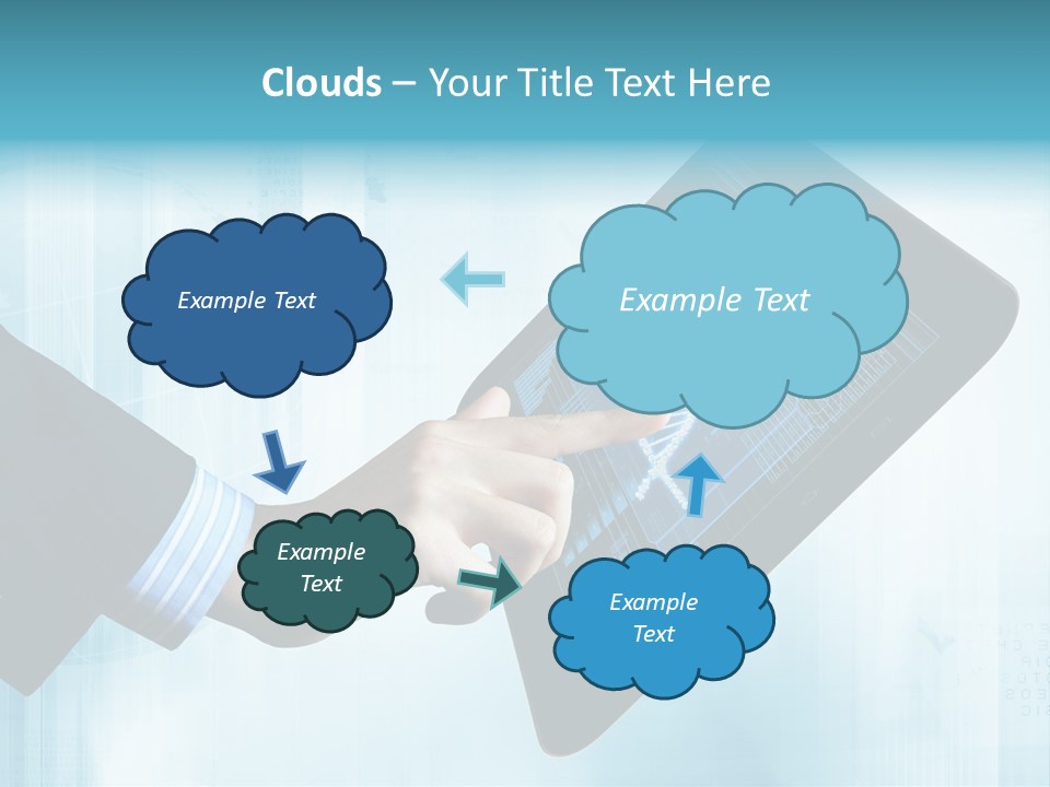 Gadget Microscopic Defocused PowerPoint Template